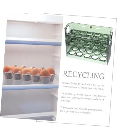 Abaodam egg storage box plastic containers egg storage container refrigerator egg holder egg tray grid 25.2X19.5CM As Shown 1 - Buy Online on GoSupps.com