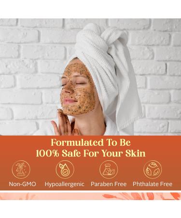 Envy Vitamin C & Turmeric Face Scrub - Anti-Aging Exfoliator for All Skin Types Clears Blackheads & Improves Dark Spots - Vegan & Cruelty-Free - 200ML - Buy Online on GoSupps.com