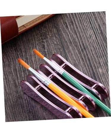 Beaupretty 5 Painting Pen Holder Nail Display Stand Nail Art Penholder Nail Art Brush Holder Makeup Brush Holder Pen Display Stand Nail Pen Stand Vertical Pen Stand Nail Brush Purple Manicure - Buy Online on GoSupps.com
