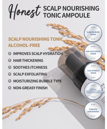 BENTON Honest Scalp Nourishing Tonic Ampoule - pH Balanced Alcohol Free Serum for Hair Thickening & Strengthening - 3.38 fl.oz - Buy Online on GoSupps.com