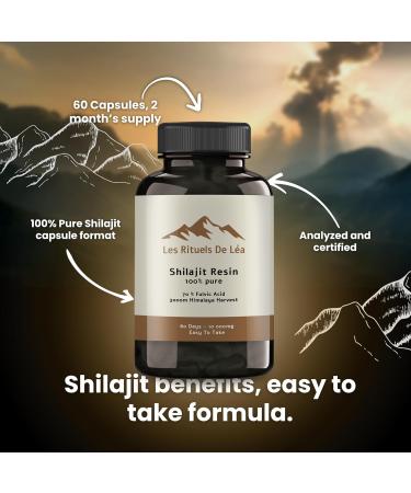  Les Rituels de L a Himalayan Shilajit Tablets - 100% Pure Extract with 80% Fulvic Acid - 10 000mg - Buy Online on GoSupps.com