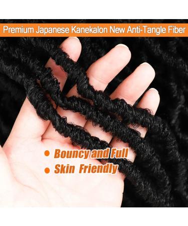 24 Soft Locs Crochet Hair 6-Pack 1B - Natural Curly Wavy Faux Locs Crochet Braids - Buy Online on GoSupps.com