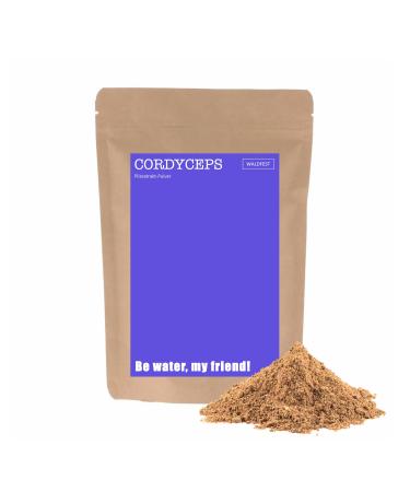 Cordyceps mushroom extract powder - 100 g - vegan & vegetarian - Waldfest brand - medicinal mushroom - EU-bottled and laboratory tested - Buy Online on GoSupps.com