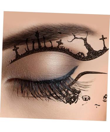 Healeved 4 Pairs Halloween Temporary Eyeliner Stickers Stickers Eyeshadow Temporary Eyeliner Decals - Buy Online on GoSupps.com