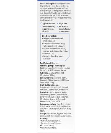 Mark & Chappell Teething Gel for Puppies - 1.75 oz | Soothes Teething Discomfort - Buy Online on GoSupps.com