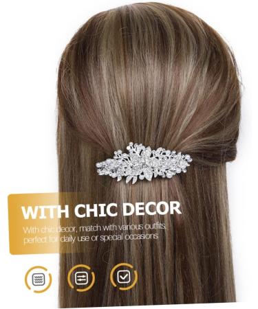 Angoily Rhinestone Hair Clip Girl Hair Clips Pearl Hair Barrettes Rhinestone Hairpin Girl Headdress Crystal Hair Pin Pearl Hair Pin Headdress Accessories Abs Grace 's - Buy Online on GoSupps.com