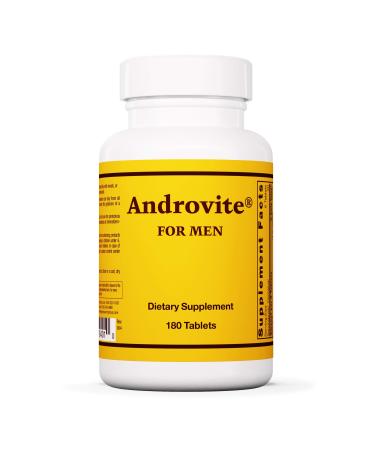 Optimox Androvite for Men - Magnesium-Emphasized Multivitamin and Multimineral Supplement with Vitamin C and Vitamin D3 - 180 Tablets