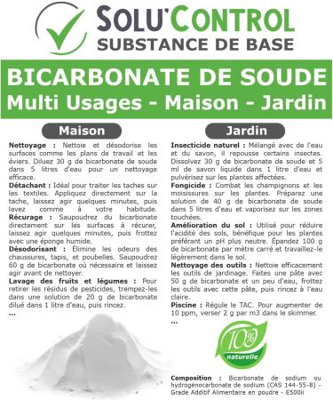 1.5 kg of Multi-Use Baking Soda Home and Garden 100% Natural Resealable Zip Bag - Buy Online on GoSupps.com