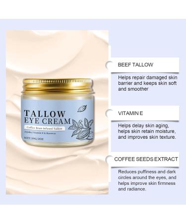 XINRAN Eye cream with beef tallow coffee against dark circles longlasting moisture care gentle care for radiant eyes eye cream with beef tallow from pastured animals for tired eyes 4 pieces - Buy Online on GoSupps.com