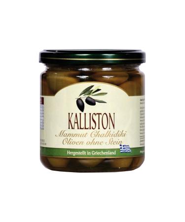 Kalliston Kalliston - 8101014 Pitted Green Calcidic Olives - 380 g