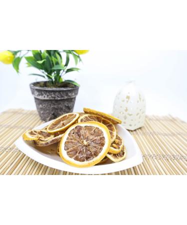 AKKA Whole Foods | Premium Oven Dried Lemon Slices | Vegan Friendly | Natural Healthy Snack | No Added Sugar | 100g Pack