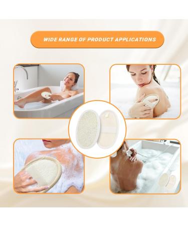 Natural Luffa Sponge Set - Biodegradable Eco-Friendly Peeling for Deep Cleaning & Healthy Skin - 3 Pieces - Buy Online on GoSupps.com