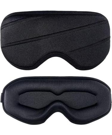 Sireck 3D Sleep Mask - 100% Light Blocking Eye Mask for Men & Women - Includes Travel Pouch - Buy Online on GoSupps.com