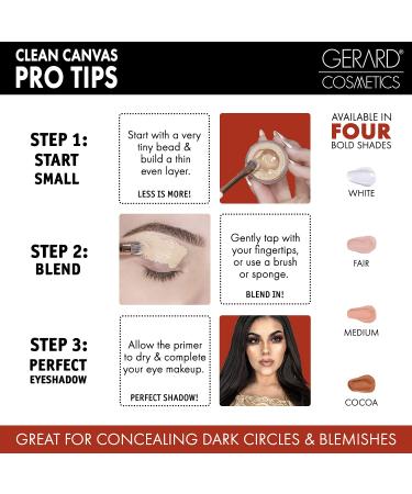 Gerard Cosmetics Clean Canvas Eye Concealer and Base - Fair - 0.14 oz - Buy Online on GoSupps.com