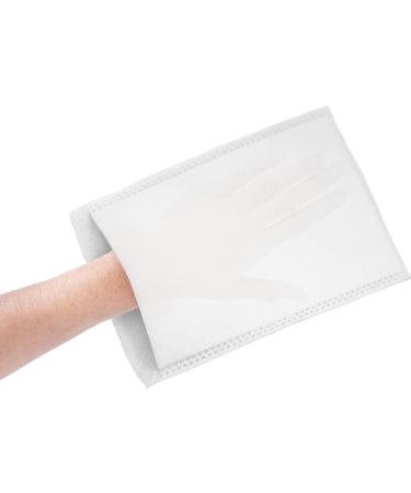 Sofex Once Wash Gloves - 100 Soft Fleece Disposable Washcloths for Body Care Cosmetics & Babies | 15x22 cm Highly Absorbent - Buy Online on GoSupps.com