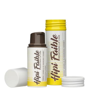 Hipi Faible Fresh Vanilla & Manuka Honey Lip Balm - Natural Cosmetics Made in Germany 100% Natural - 6 ml Pump Donor - Buy Online on GoSupps.com