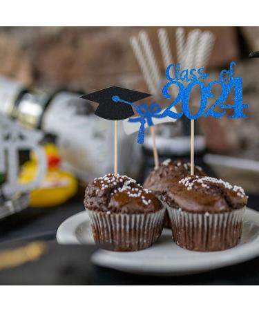 Geanlian 2022 Graduation Cupcake Toppers (72 Pieces) Class of 2022 Cupcake Toppers 2022 Grad Graduation Appetizer Dessert Decoration Picks - Buy Online on GoSupps.com