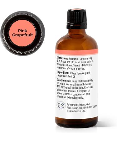 Buy Plant Therapy Pink Grapefruit Essential Oil 100 mL - 100% Pure & Natural Aromatherapy for Therapeutic Use - Buy Online on GoSupps.com