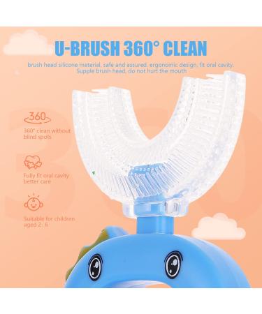Shop Mobestech 8 STK U-Shaped Toothbrush for Kids | 360 Silicone Tooth Cleaning Tool & Fun Caricature Design - Buy Online on GoSupps.com