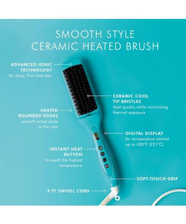 Moroccanoil Smooth Style Ceramic Heated Brush - Effortless Styling & Shine | International Shipping Available - Buy Online on GoSupps.com