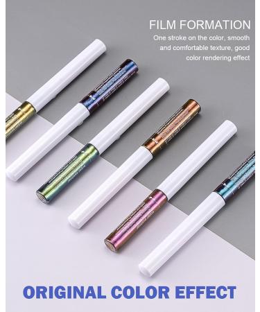 Chameleon Glitter Eyeliner Liquid - Green Metallic High-Pigmented Multi-Reflective Finish - Smudge-proof Longwear Eye Liner & Shadow Pen - Ultra-Fine Tip - Women's Makeup Gift-02 - Buy Online on GoSupps.com