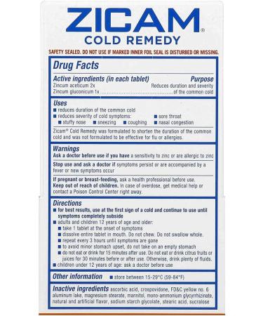 Zicam Ultra Rapidmelts Cherry 18ct - Fast-Acting Cold Relief - Buy Online on GoSupps.com