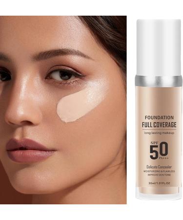  Weqizuerqi 30ml SPF 50 Liquid Concealer Makeup Liquid Concealer Makeup Natural Hydrating Foundation Foundation Lightening Liquid Foundation Full Coverage Foundation - Buy Online on GoSupps.com
