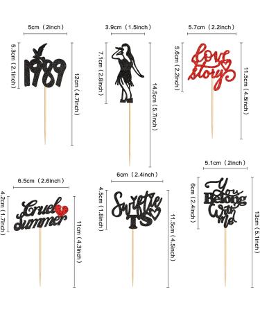 Cyodoos 24PCS Music Singe Cupcake Toppers Music Enthusiast Concert Theme Legendary Since 1989 Theme Party Birthday Birthday Cupcake Toppers for Girls Music Singer Party Cupcake Toppers Black - Buy Online on GoSupps.com