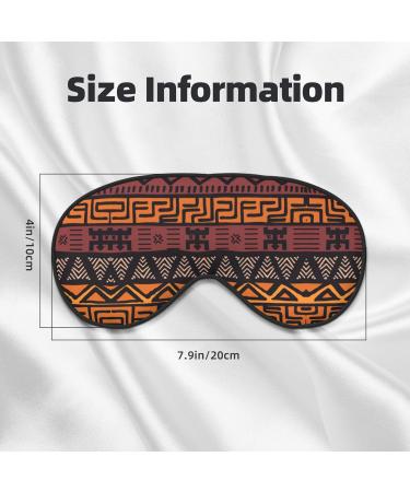African Mud Cloth Tribal Print Eye Mask | Unisex Soft Comfort Sleep Shade for Travel Yoga & Shift Work - Buy Online on GoSupps.com
