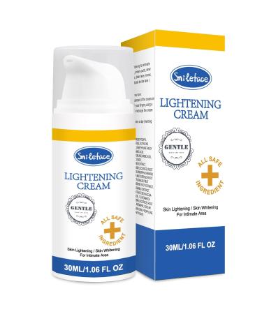 Intimate Areas Skin Lightening Cream for Private Parts Underarm Intimate Area Bikini Area Inner Thighs Knees Elbows Bleach Skin Bleaching Whitening Cream For Body (1.06 FL OZ) - Buy Online on GoSupps.com