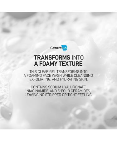 Salicylic Acid Face Wash | Rejuvenating Cleanser Gel for Dry Rough Skin | Fragrance & Paraben Free | 8 fl oz - Premium Formula with Ceramides Niacinamide & Hyaluronic Acid - Buy Online on GoSupps.com