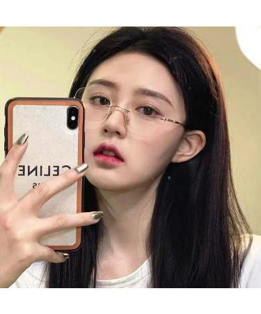 Forki's Anti-Blue Light Reading Glasses for Women | Metal Frame Myopia -1.0 to -4.0 Block Marginal Short-Sightedness Transparent Design - Buy Online on GoSupps.com