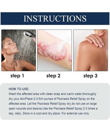 GFOUK Natural Eczema Therapy Spray All Natural Eczema Treatment Psoriasis Treatment Vitiligo Skin Repair Spray Skin Care Pain & Itch Spray Fast Acting Itch Relief (1 Pcs) - Buy Online on GoSupps.com