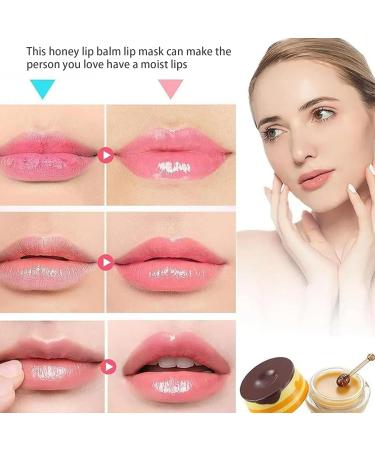 Honey lip balm moisturizing propolis lip mask makeup remover brush to nourish skin and protect lip oil line to reduce dead skin of lips Honey color - Buy Online on GoSupps.com