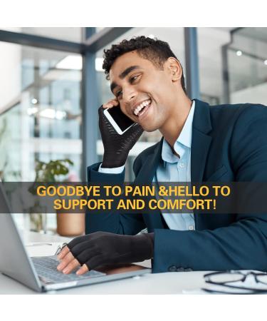 Donfri Arthritis Gloves with Copper - Compression Pain Relief & Warmth (XL) - International Shipping Available - Buy Online on GoSupps.com