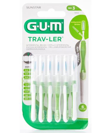 Buy Gum Cep Interdent Viaje 1.1 Conico 1414 - 6 Pieces Green Pack | International Shipping Available - Buy Online on GoSupps.com