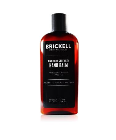 Brickell Men's Maximum Strength Hand Lotion for Men  Natural and Organic Fast-Absorbing Hand Lotion with Vitamin E  Shea Butter  and Jojoba (Unscented) Unscented 4 Fl Oz (Pack of 1) - Buy Online on GoSupps.com