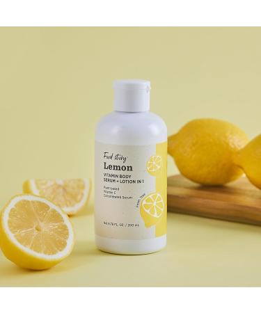 Food Story Lemon VITAMIN BODY SERUM + LOTION IN 1 vitamin C of lemon yuzu tangerine Concentrated Serum Plant-based No silicone No mineral oil Clean Beauty 100% Made in Korea - Buy Online on GoSupps.com