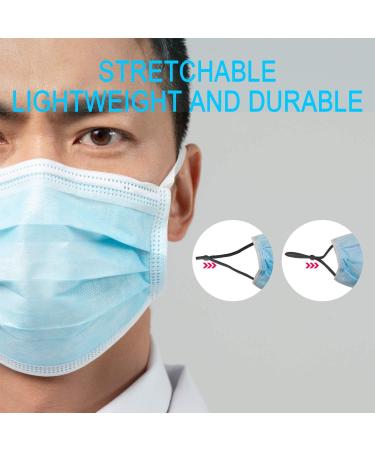 50 PCS Multicolour Elastic String with Adjustable Buckle for DIY Masks - Sewing Cord Band Rope for Crafts - Buy Online on GoSupps.com