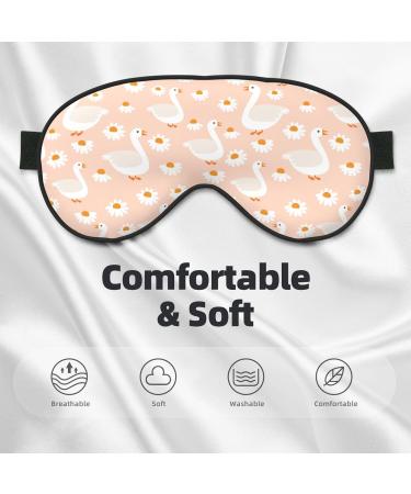 Adjustable Double-Sided Geese and Flower Sleep Mask | Soft Eye Covers for Optimal Sleep | Reduce Eye Edema - Buy Online on GoSupps.com