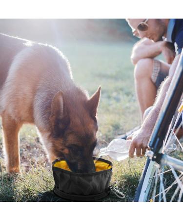 Buy Lumoleaf ReisenApf Portable Dog Water Bowl - 2L Foldable Pet Drinking Trinker - Easy Travel Solution for Dogs - Yellow - Buy Online on GoSupps.com
