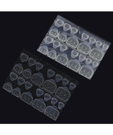 Adhesive Nail Tabs False Nail Glue 50-Sheet Stickers - Clear Acrylic Gelatin Double Sided Adhesive Tabs for Pressing Nails Waterproof Hulzogul Fingers (White) - Buy Online on GoSupps.com