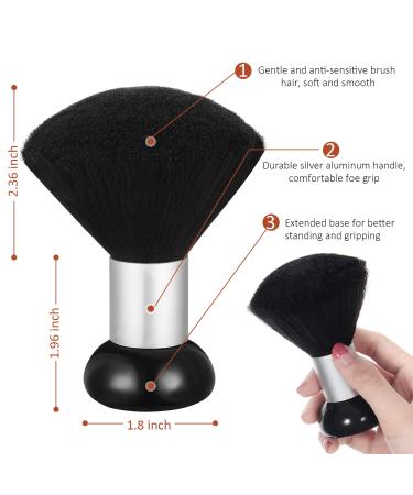 Cute Style 3-Piece Barber Neck Hair Duster Brush Set with Plastic Handle - Hair Cutting and Cleaning Tool - Buy Online on GoSupps.com