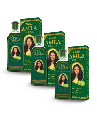 Dabur Amla Hair Oil - Amla Oil Amla Hair Oil Amla Oil for Healthy Hair and Moisturized Scalp Indian Hair Oil for Men and Women Bio Oil for Hair Natural Care for Beautiful Hair (500ml Pack of 3) 16.90 Fl Oz (Pack of...