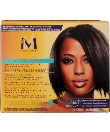 Motions Smooth and Straighten Silkening Shine No-Lye Relaxer System