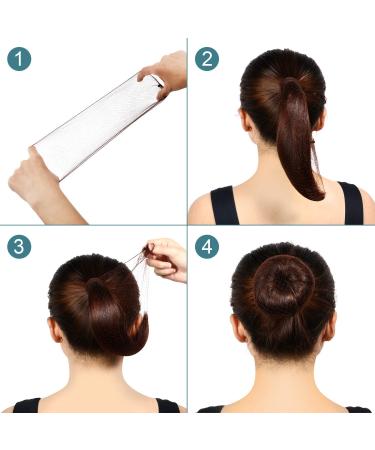 Invisible Elastic Edge Mesh Hair Nets 22 Inch Brown Nylon - 120 Pieces for Hair Bun Making & Ballet Dancer - Buy Online on GoSupps.com