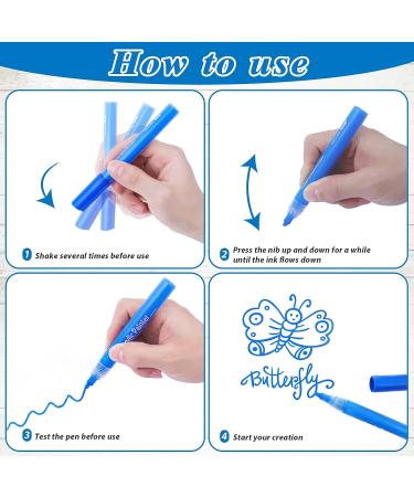 JR.WHITE Acrylic Paint Pens for Rock Painting, Canvas, Wood, Glass - Set of 12 Craft Markers for Adults & Kids - Buy Online on GoSupps.com