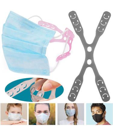 Adjustable Mask Holder - 2 Pieces Anti-Slip Mask Band & Chain for Adults & Children - Gray One Size - Comfortable Mouth Protection - Buy Online on GoSupps.com