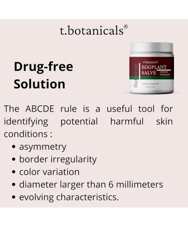 t.botanicals Eggplant Salve - Herbal Skin Ointment for Skin Cell Health Support and Relief - 2 oz - Buy Online on GoSupps.com
