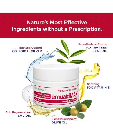 EMUAIDMAX Ointment 0.5oz - Maximum concentration. - Buy Online on GoSupps.com